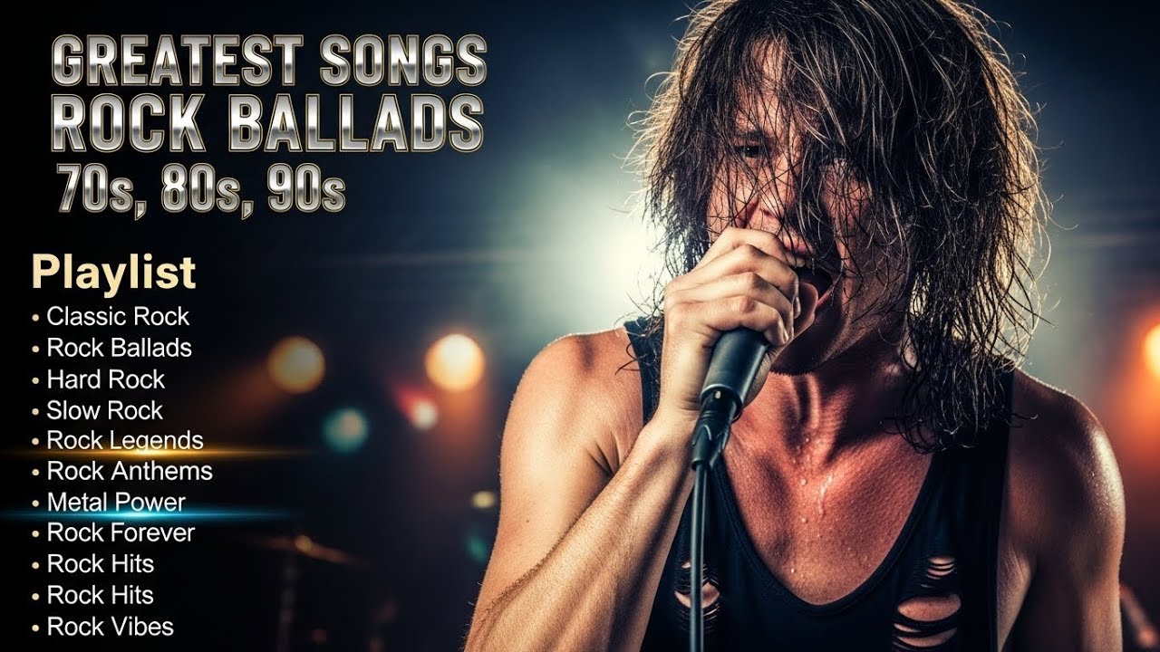 Aerosmith, Bon Jovi, AC/DC, Metallica, Nirvana, Queen – Iconic Classic Rock Songs 70s 80s 90s