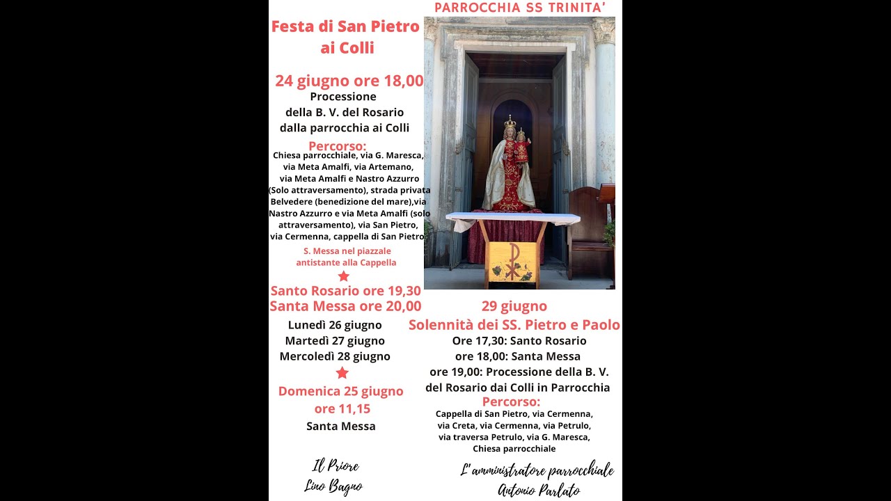 Beata Vergine delle Rosario-Parrocchia SS Trinità-Piano di Sorrento  24/04/2023.