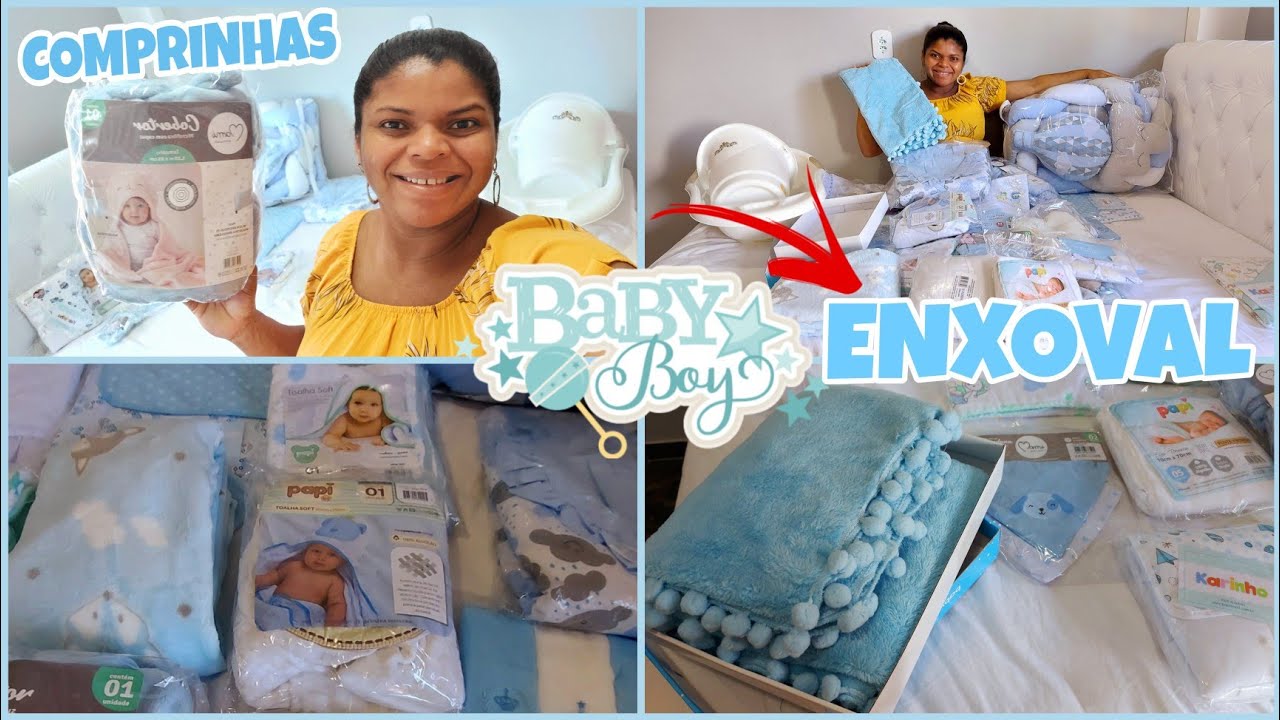 COMPRAS DO ENXOVAL DO BEBÊ/MANTAS/TOALHAS/COBERTORES/FRALDAS/KIT BERÇO 👶