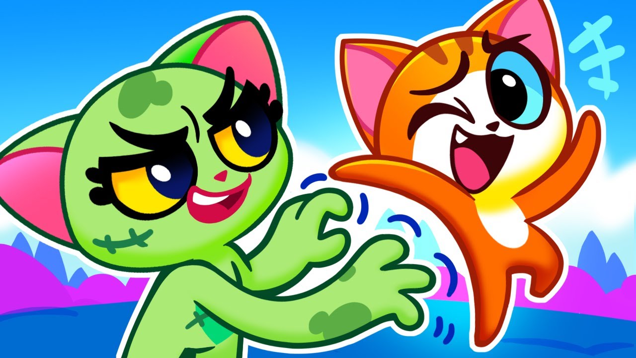 Zombie Tickle Girl 🧟‍♀️ Minecraft Stories for Kids by Purr Purr 😻