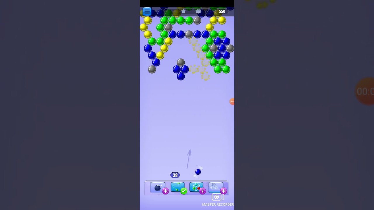How to play bubble shooter level 75 in 59 seconds only💎💎