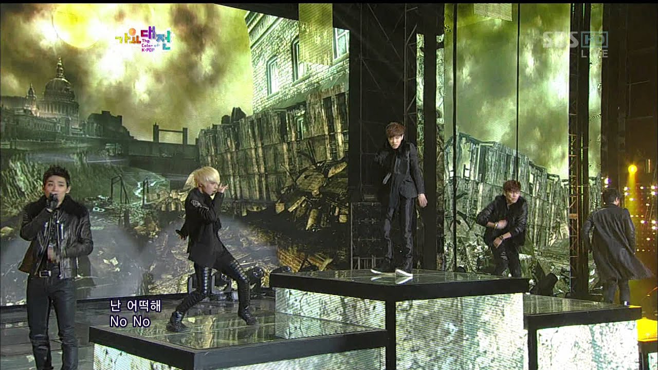 121229 SBS Gayo Daejun Dynamic Black (Kikwang,Hoya,Jinwoon,Leejoon,L.Joe) - Yesterday