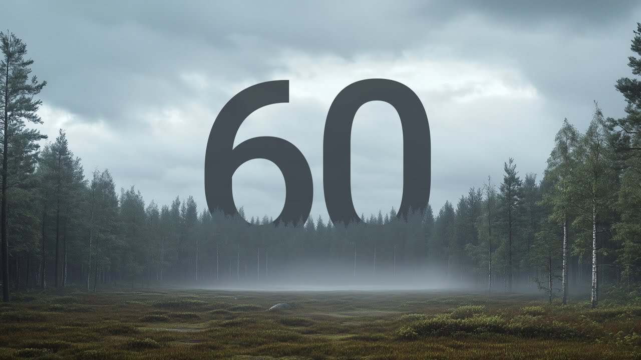 60 Second Timer I Forest Countdown for Focus, Mindful Break #timer #countdown #60seconds #1minute
