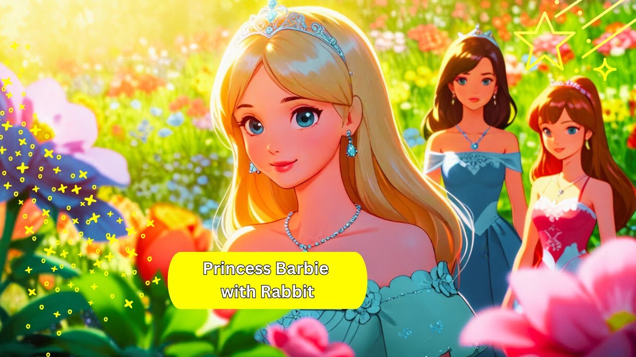 Princess Barbie with Rabbit | Hindi Fairy Tales for Kids | Magical Bedtime Stories