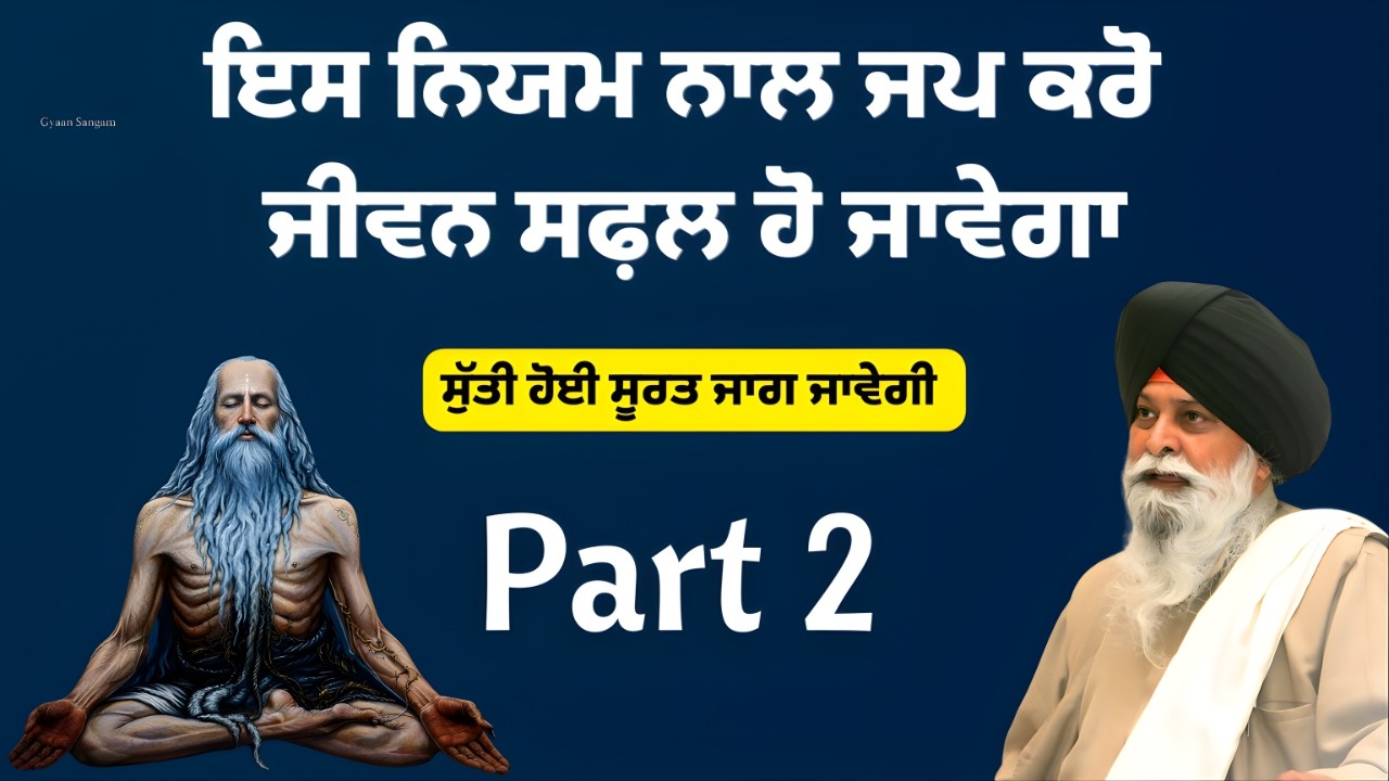 ਇਸ ਨਿਯਮ ਨਾਲ ਜਪ ਕਰੋ | ਕਥਾ ਪੂਰੀ ਸੁਣੋ | Giani Sant Singh Ji Maskeen | Gyaan Sangam #kathavichar #jaap