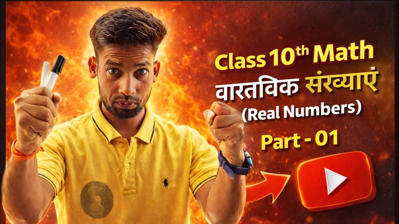 Class 10th Math Chapter 01 | वास्तविक संख्याएं (Real Numbers) Part-01 | Zero Level से शुरुआत