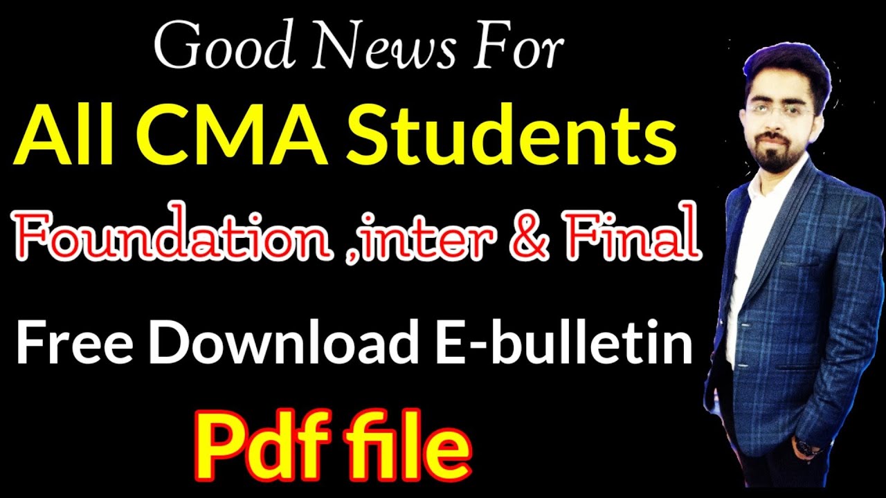 CMA Institute Important Announcement for CMA Students 2020 |(Foundation,inter & Final )