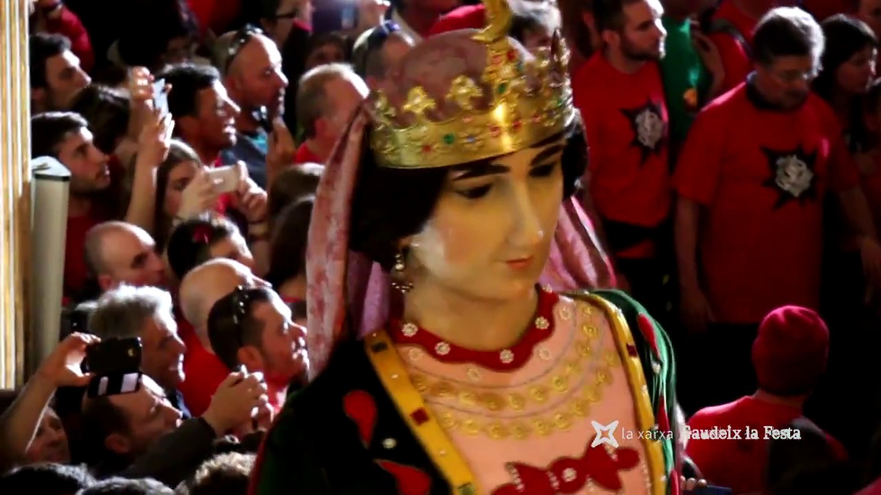 Els Gegants de la Patum de Berga al Santuari de Queralt.
