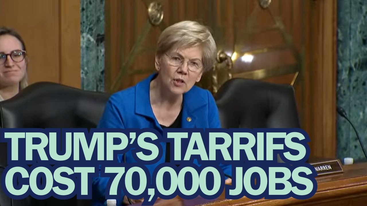 Warren Criticizes Trump’s Use of Tariffs to Benefit Big Tech, Cost U.S. Manufacturing Jobs