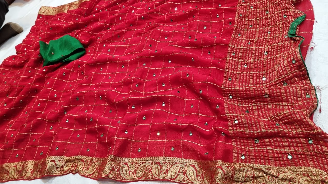 🔥यह जयपुरी घाटचोला साड़ी कुछ हटके है... देखना जरूर | Latest Jaipuri Ghatchola Saree in Trand