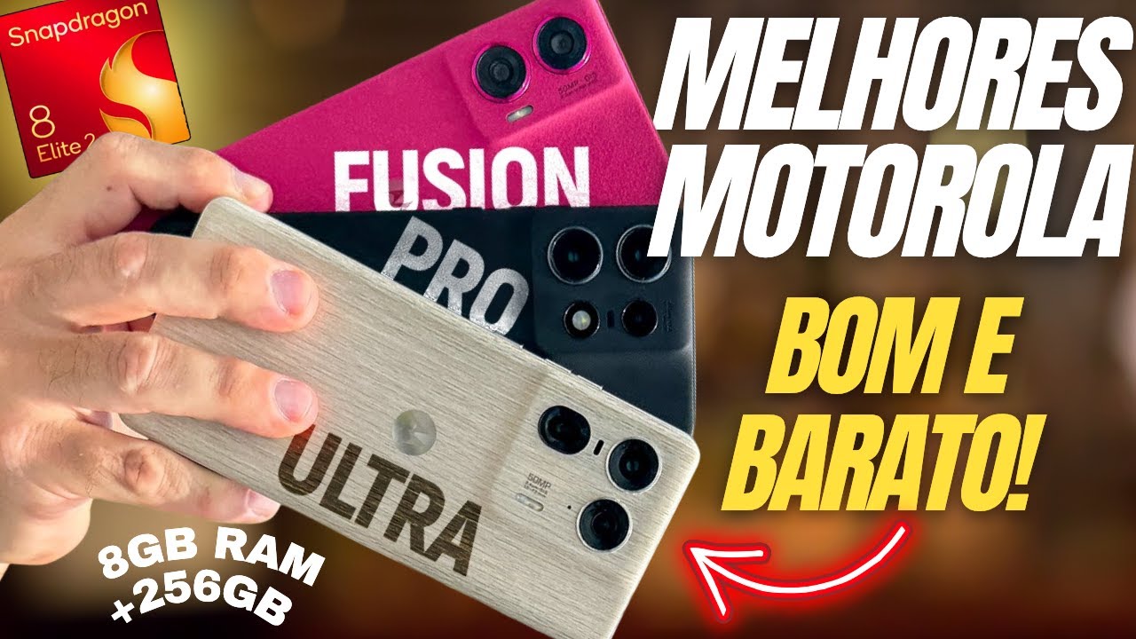 SÓ OS BONS! 7 Melhores Celulares MOTOROLA CUSTO-BENEFÍCIO Em 2025! CELULARES MOTOROLA 2025