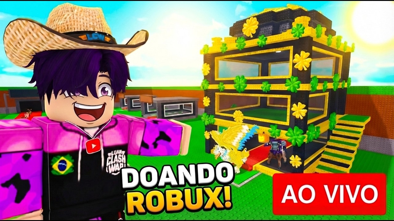 🚨 AO VIVO: ADM ABUSE NO EVENTO LEPRECHAUN 🍀 + DOANDO ROBUX | STEAL BRAINROT
