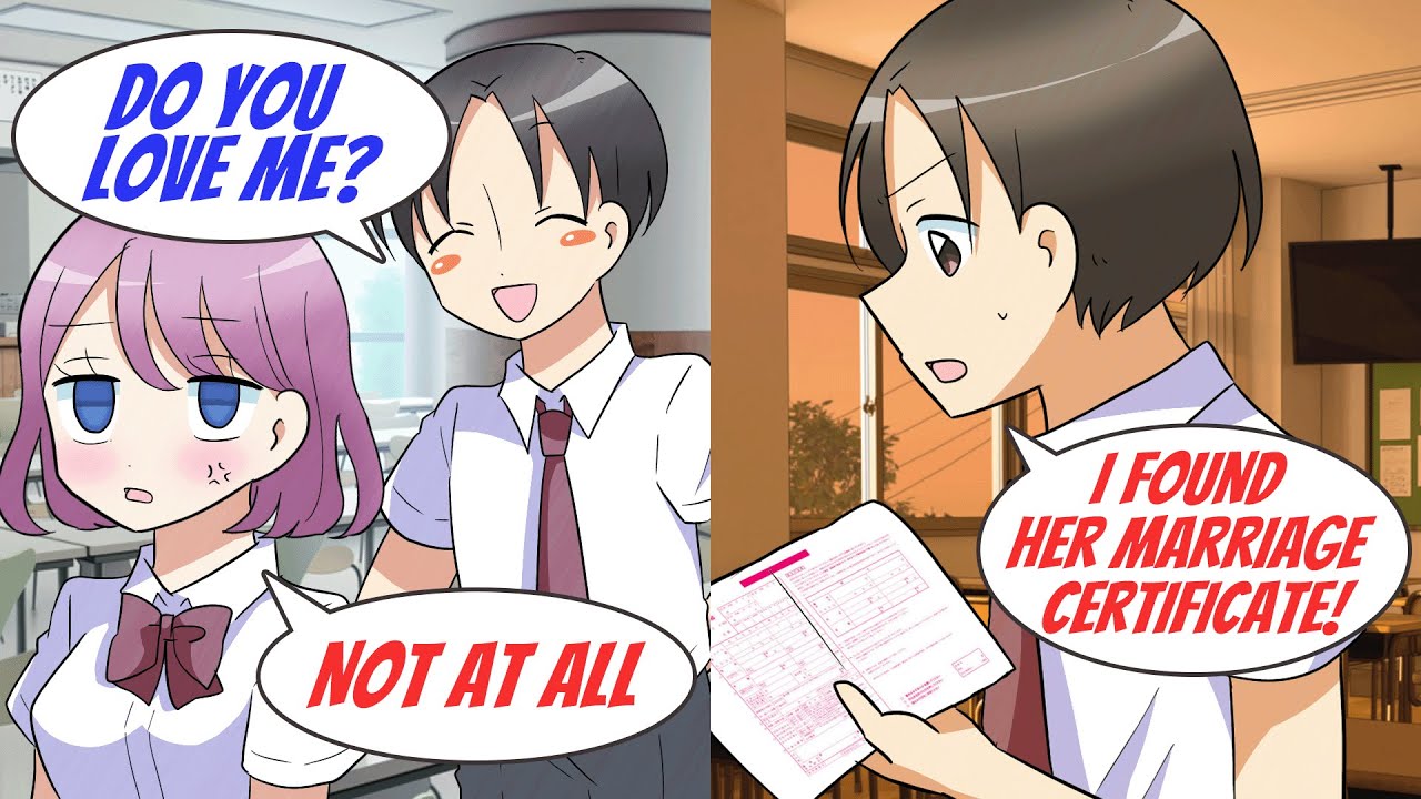 【Manga dub】The Popular Girl who Hates me so much but I Found a Marriage Registration from her Desk！
