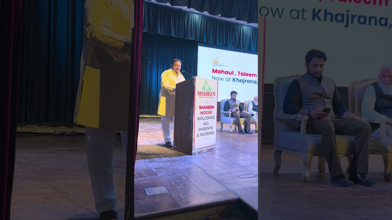 Motivational Talk by Mr. Swapnil Kothari at Inaugratuion event of Shaheen Academy Indore