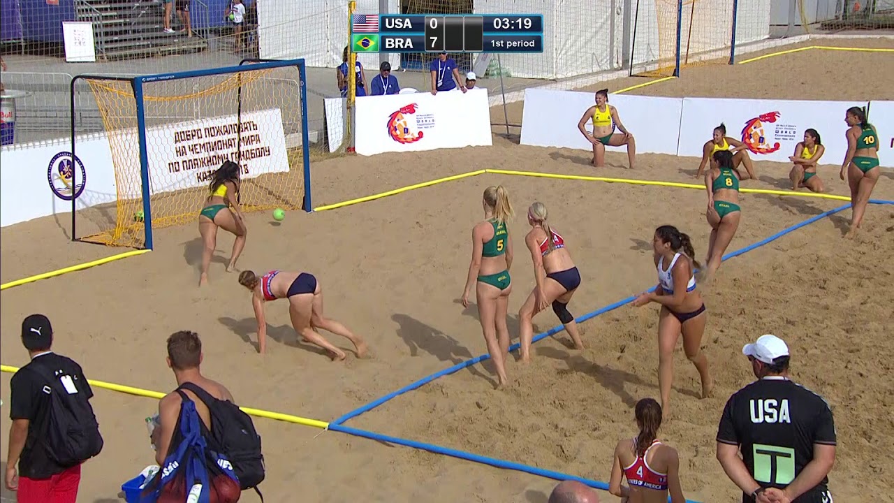 United States vs Brazil  | Preliminary Round | 2018 IHF Women's Beach Handball World Championship