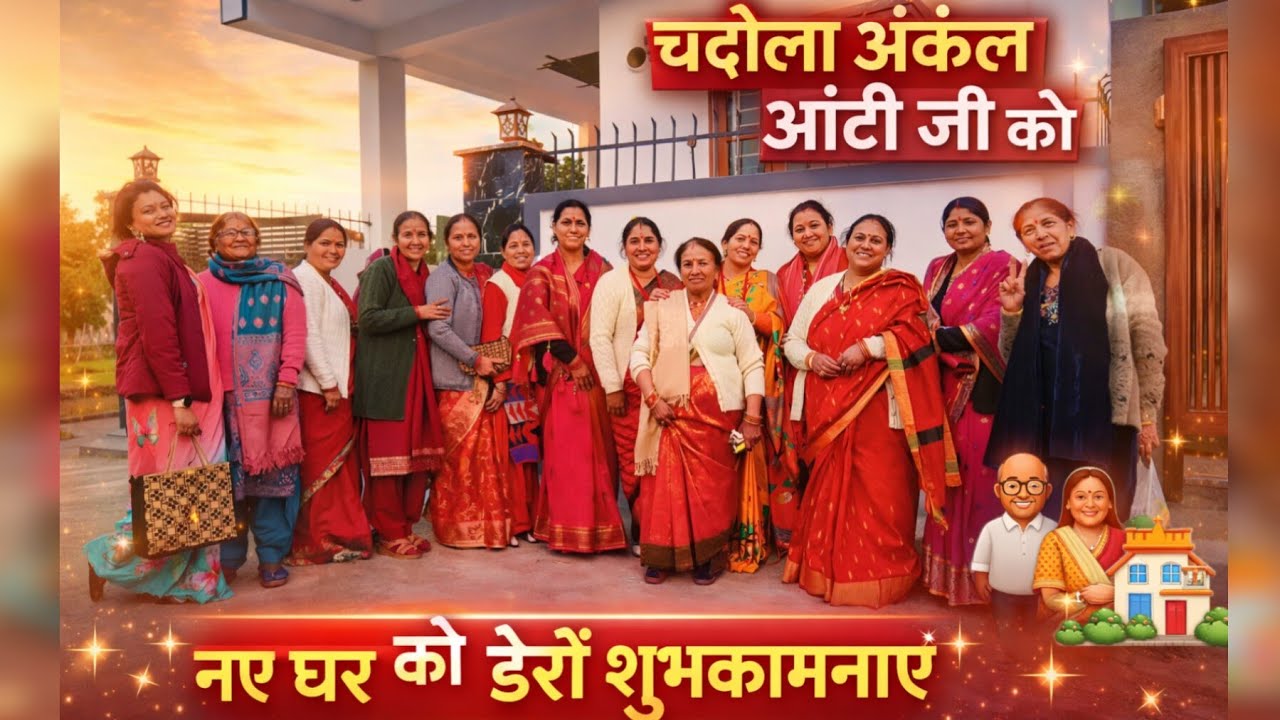 चंदोला अंकल आंटी जी को नए मकान की हार्दिक शुभकामनाएं 🙏 ‎⁨@Maa_nanda_sunanda⁩   #subscribe #like#बधाई