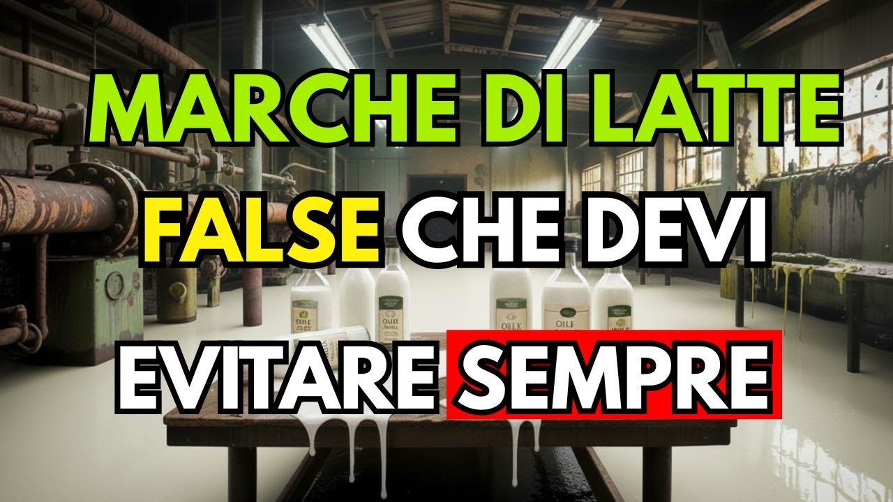 7 MARCHE di Latte FALSO Che Devi Evitare a Tutti i Costi