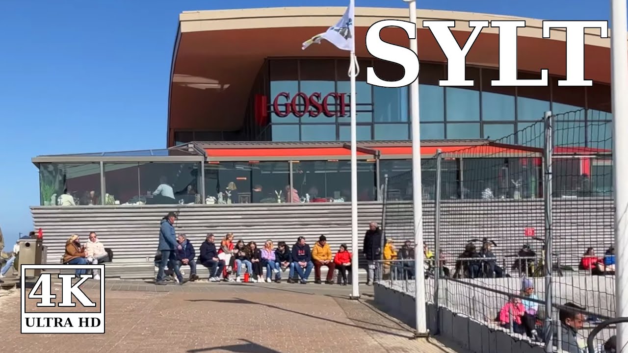 Ostern 2023 bei GOSCH am Kliff und Promenade in Wenningstedt 🇩🇪 4K UHD virtual walking Deutschland