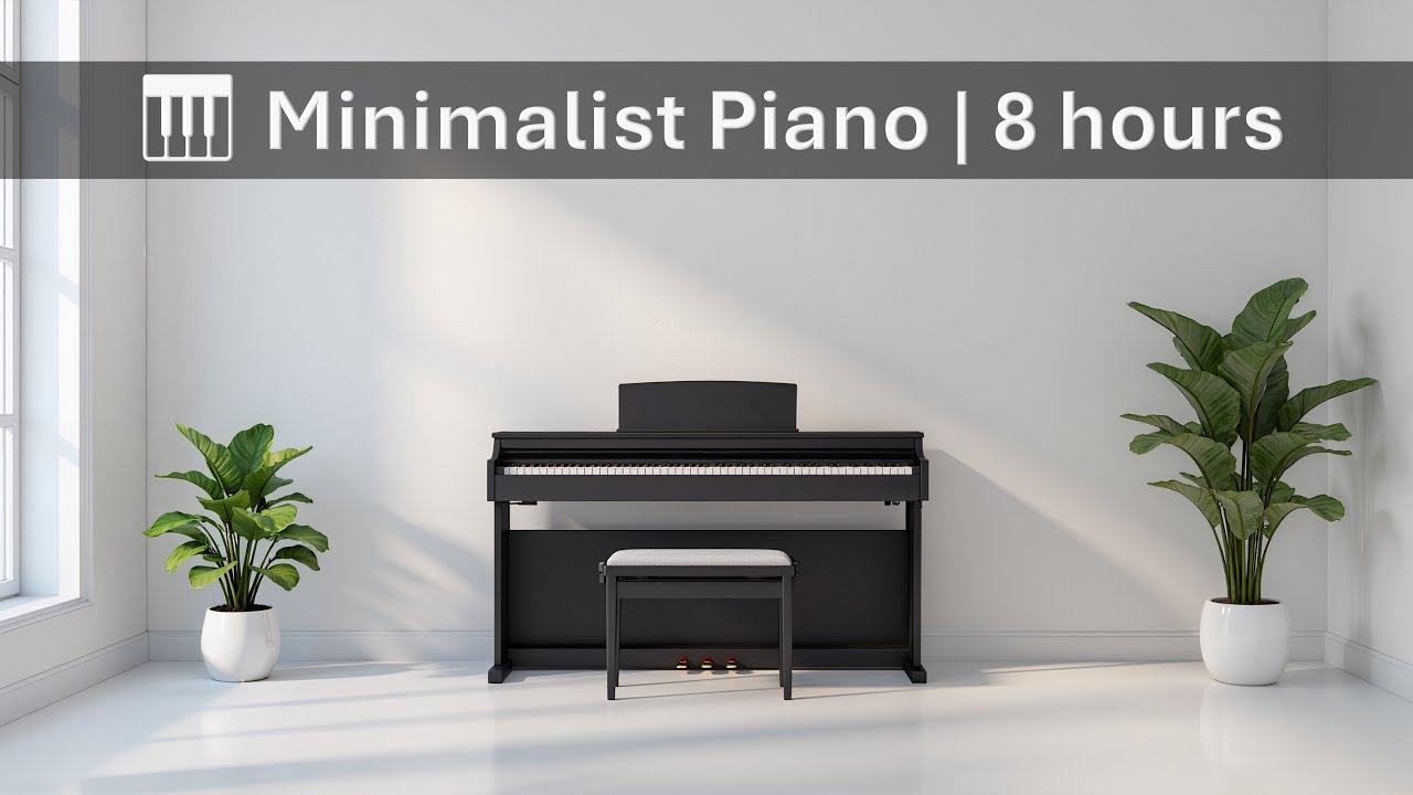 No Ads | 🎹 Minimalist Piano | 8 hours | 12.1