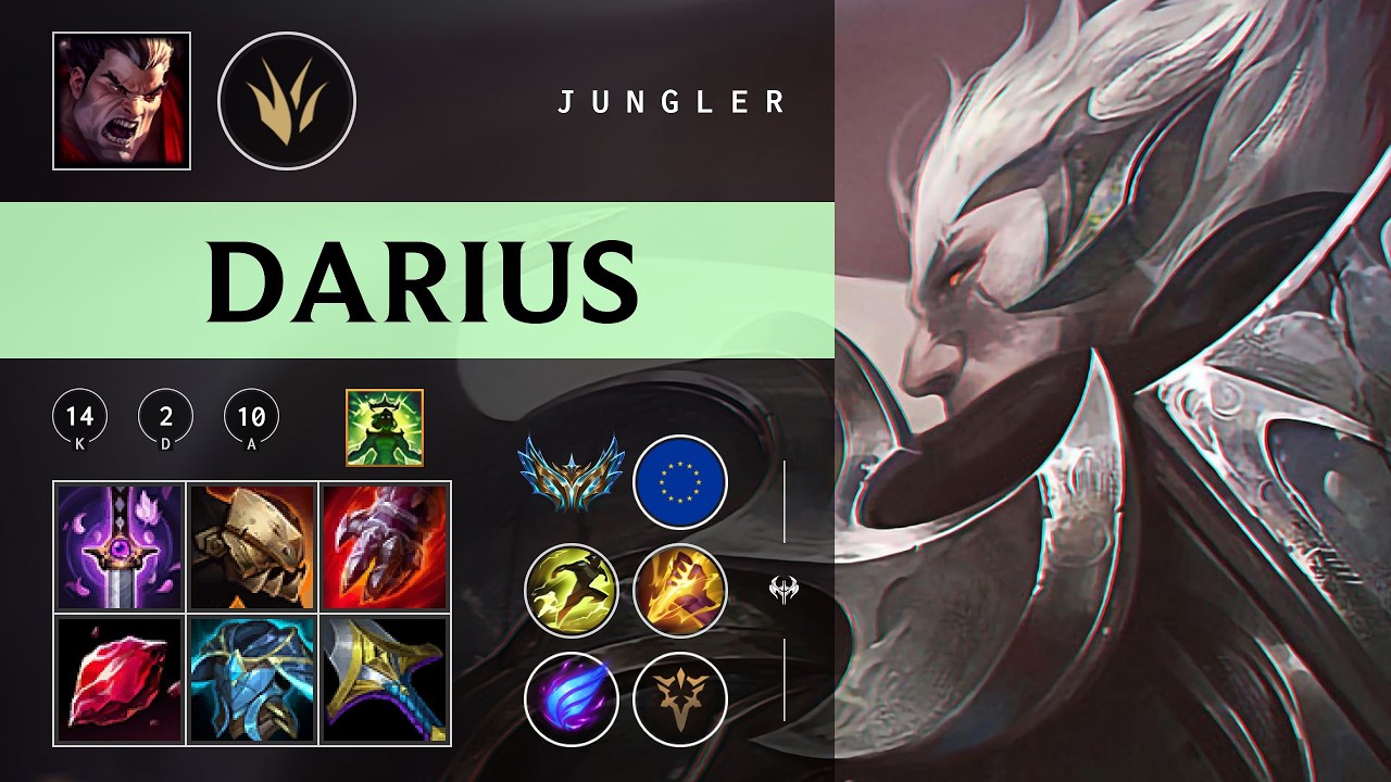 Darius Jungle vs Lee Sin - EUW Challenger Patch 26.04