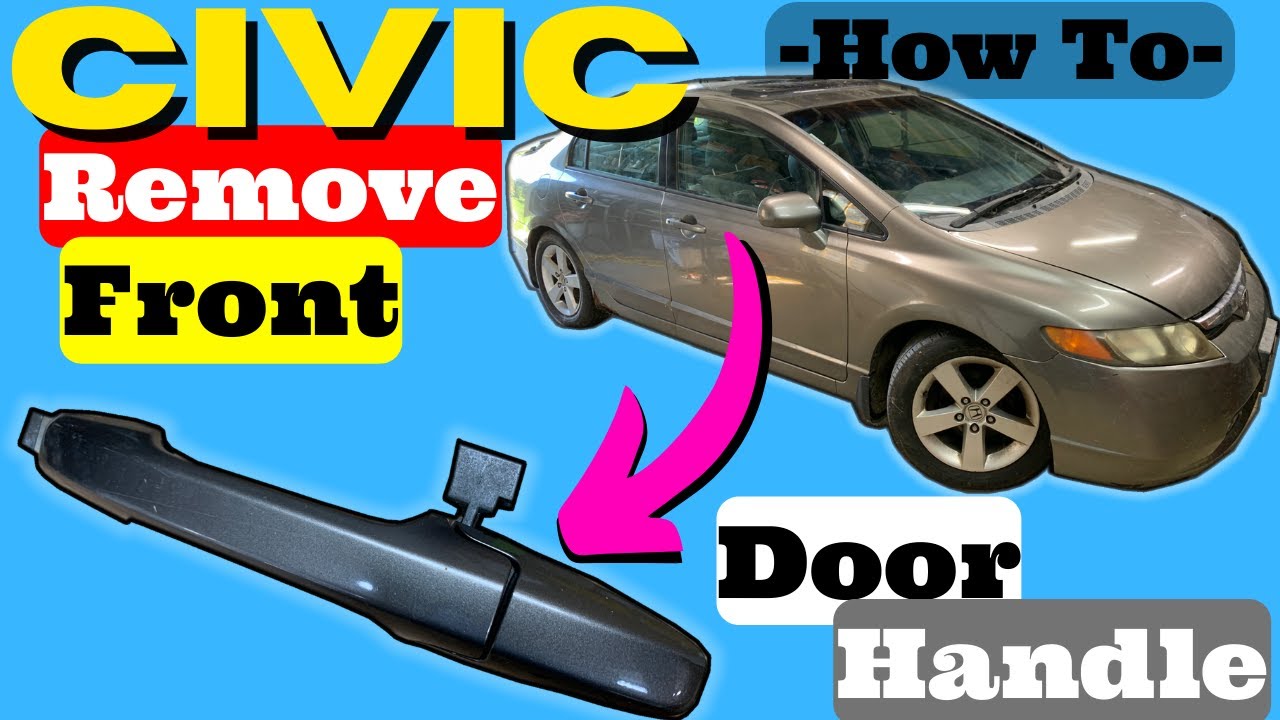 Honda Civic Как снять/заменить ручку передней двери (2006, 2007, 2008, 2009, 2010, 2011)