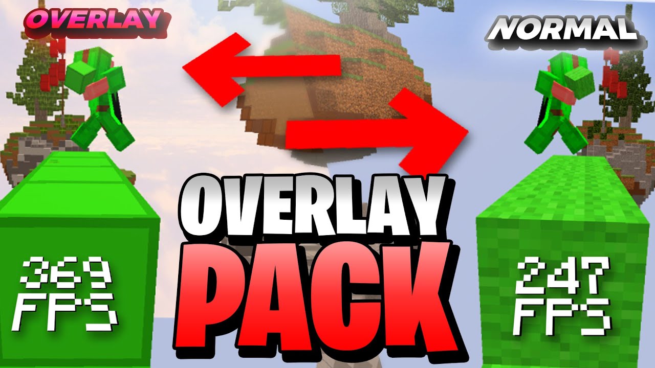 El MEJOR OVERLAY PACK de MINECRAFT para SUBIR FPS - 1.8 | Hypixel Bedwars