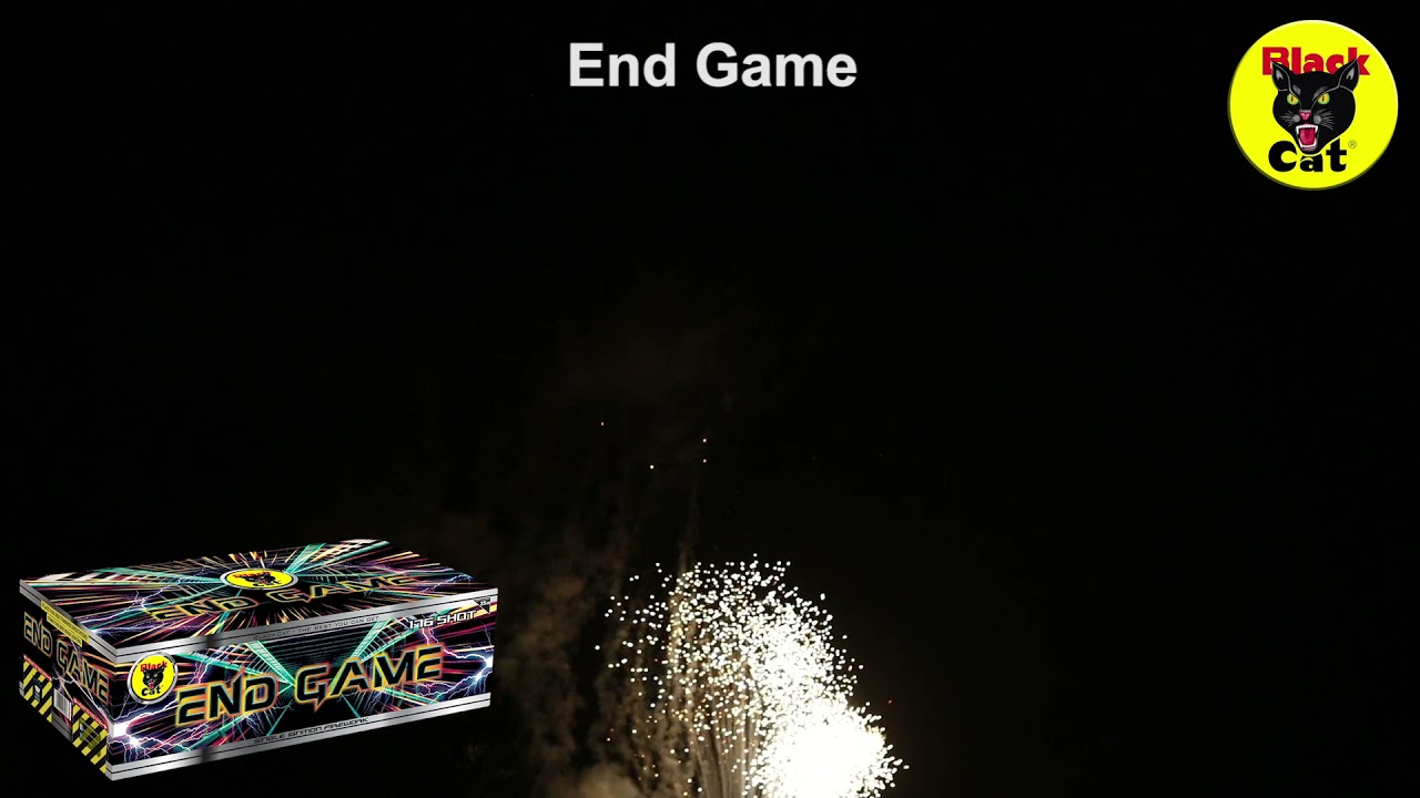 End Game Single Ignition Firework - Black Cat Fireworks