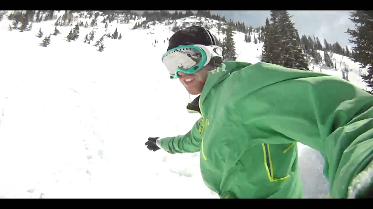 Jeff Guest Snowboarding At Snowbird 4-6-11.mov