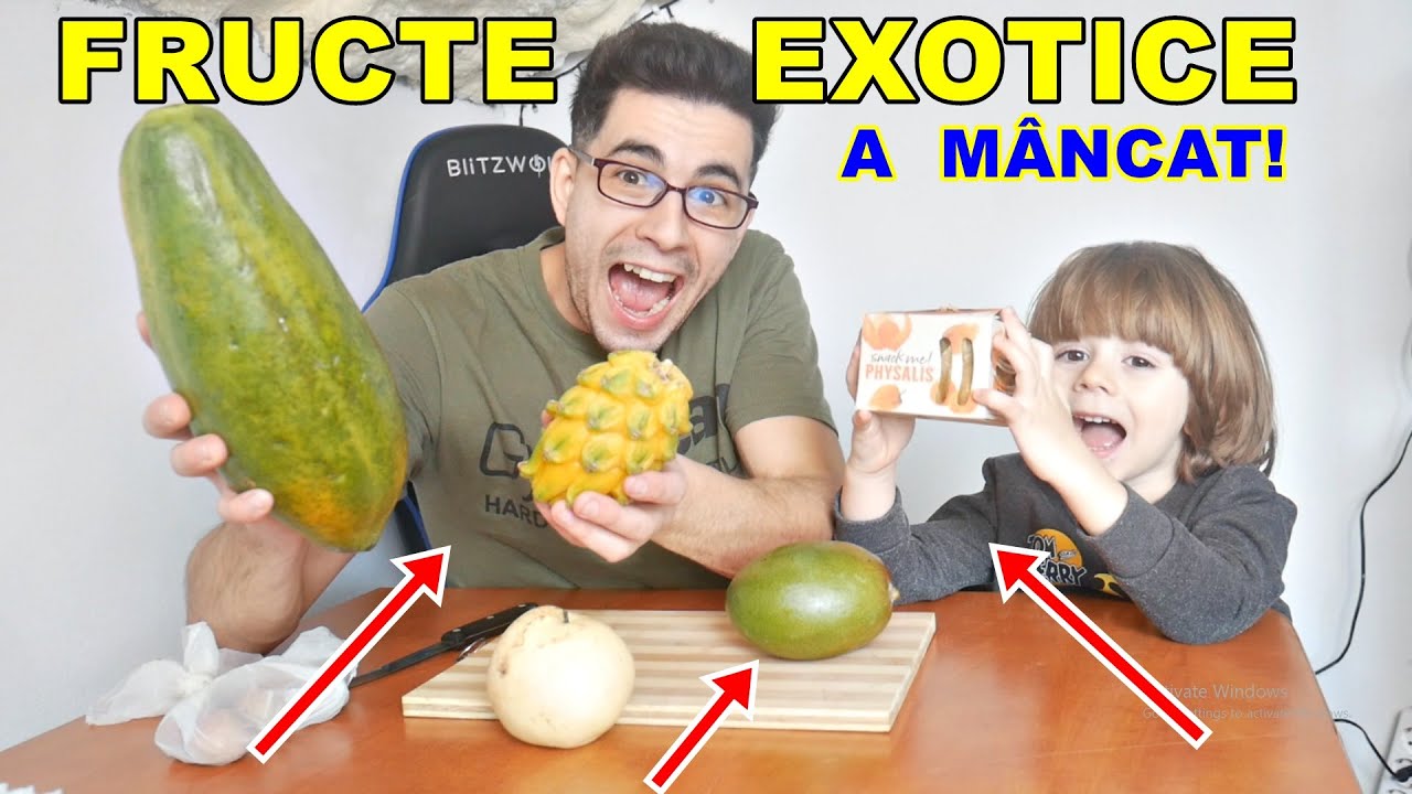 TESTĂM FRUCTE  EXOTICE - Nicholas gustă pentru prima dată din viața lui fructe CIUDATE