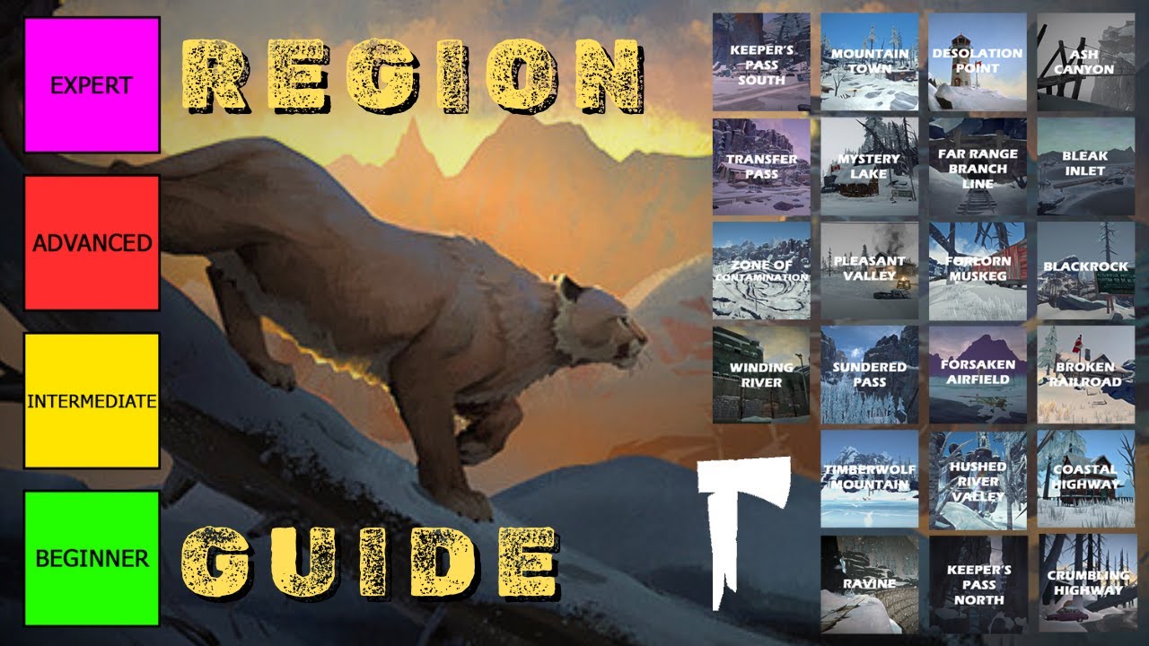 Region Guide and Tier List - The Long Dark