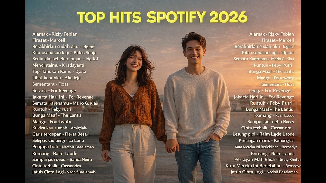 Top Hits Spotify Indonesia 2026 🍃 — Lagu Hits Spotify 2026  Lagu Santai Viral Tiktok 2026 🤍🎧