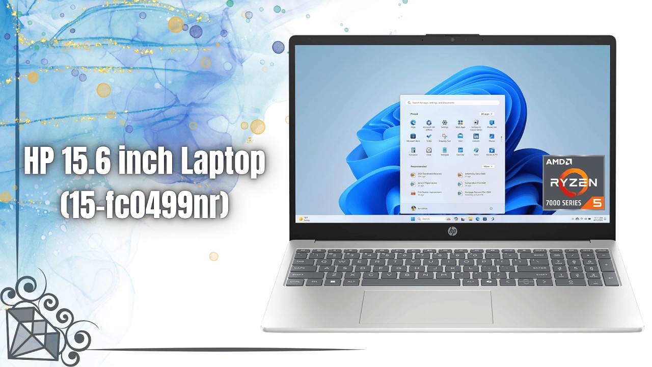 HP 15.6 inch Touchscreen Laptop 15-fc0499nr Review | Ryzen 5 7520U Performance & Features!