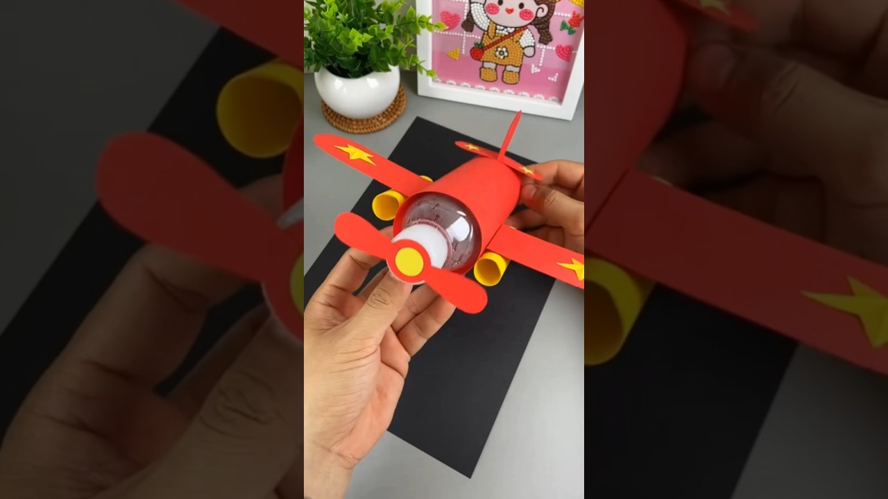 How to Make Helicopter with Bottle and Paper | Easy DIY Paper Helicopter Craft | Easy DIY Tutorial 🚁