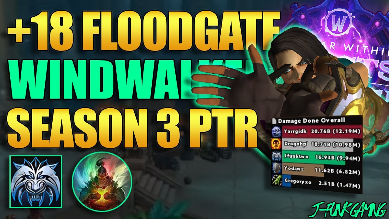 Slower, But Not Bad! Operation: Floodgate +18 | Conduit WW Monk | TWW Season 3 PTR