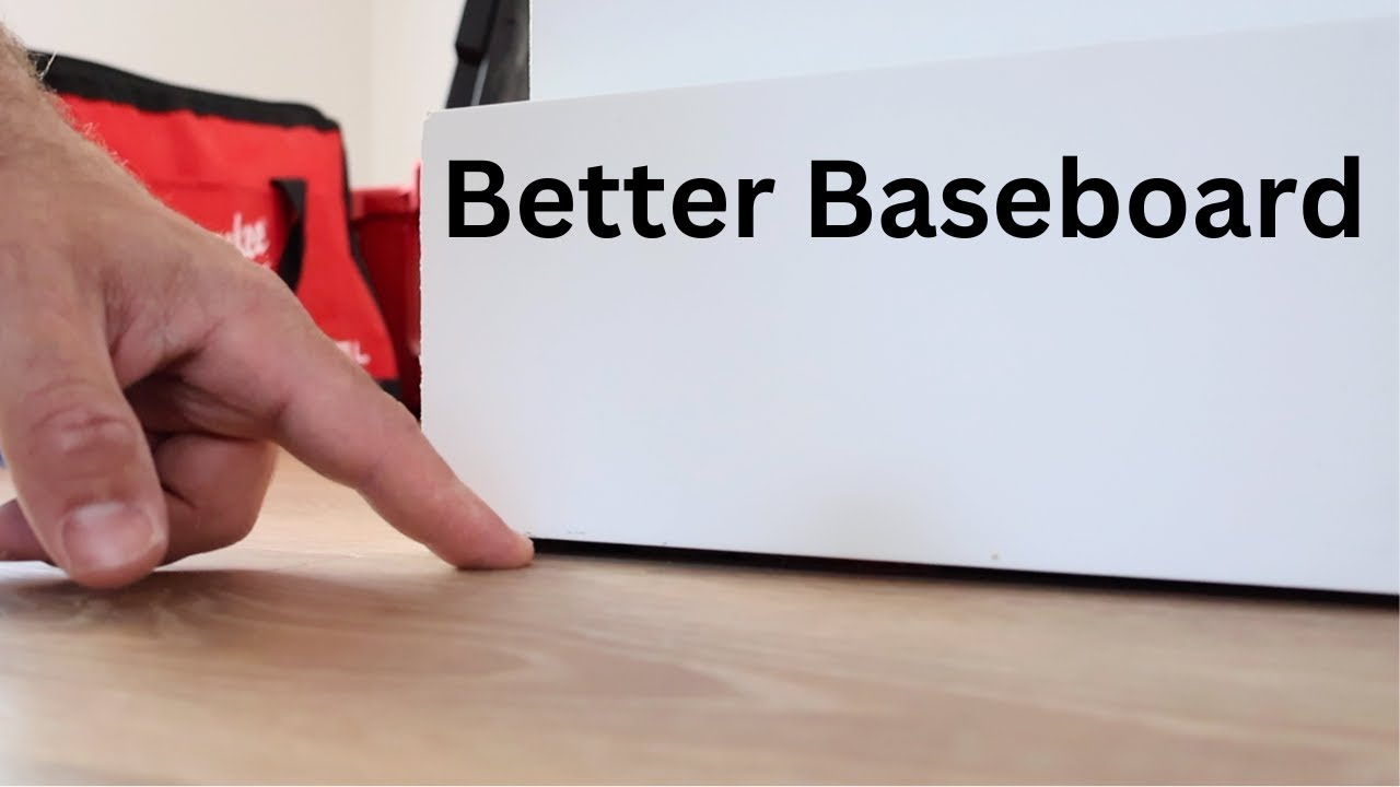How to scribe baseboard to floor