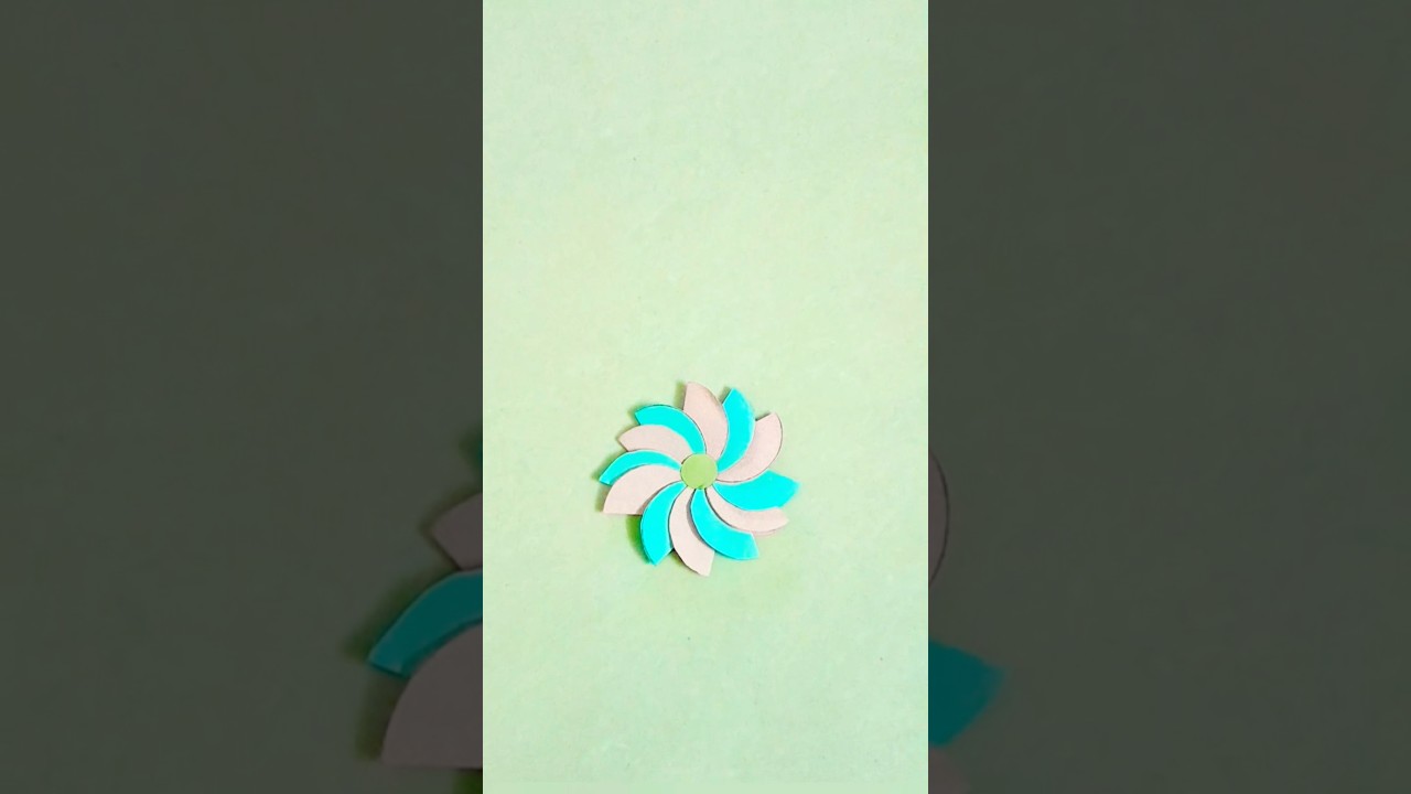 DIY  making flower using colour paper 