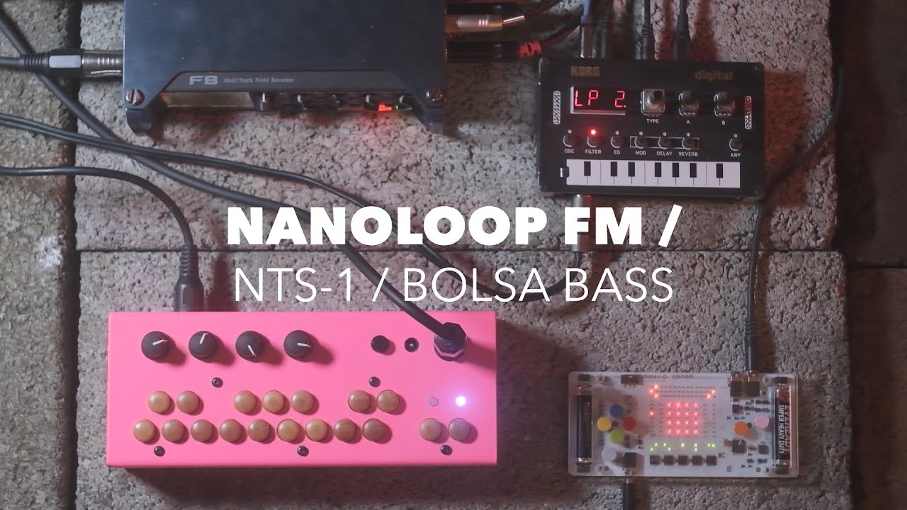 Nanoloop FM + Korg NTS-1 + Critter and Guitari Bolsa Bass - Nightscape