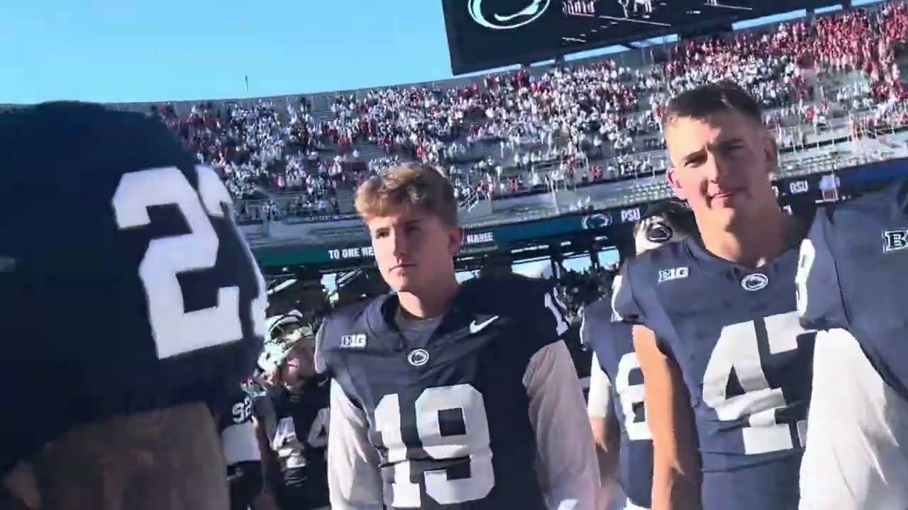 Fan Exchanges Words With James Franklin, Another Chants ‘Fire Franklin | Penn State-Ohio State-NSN