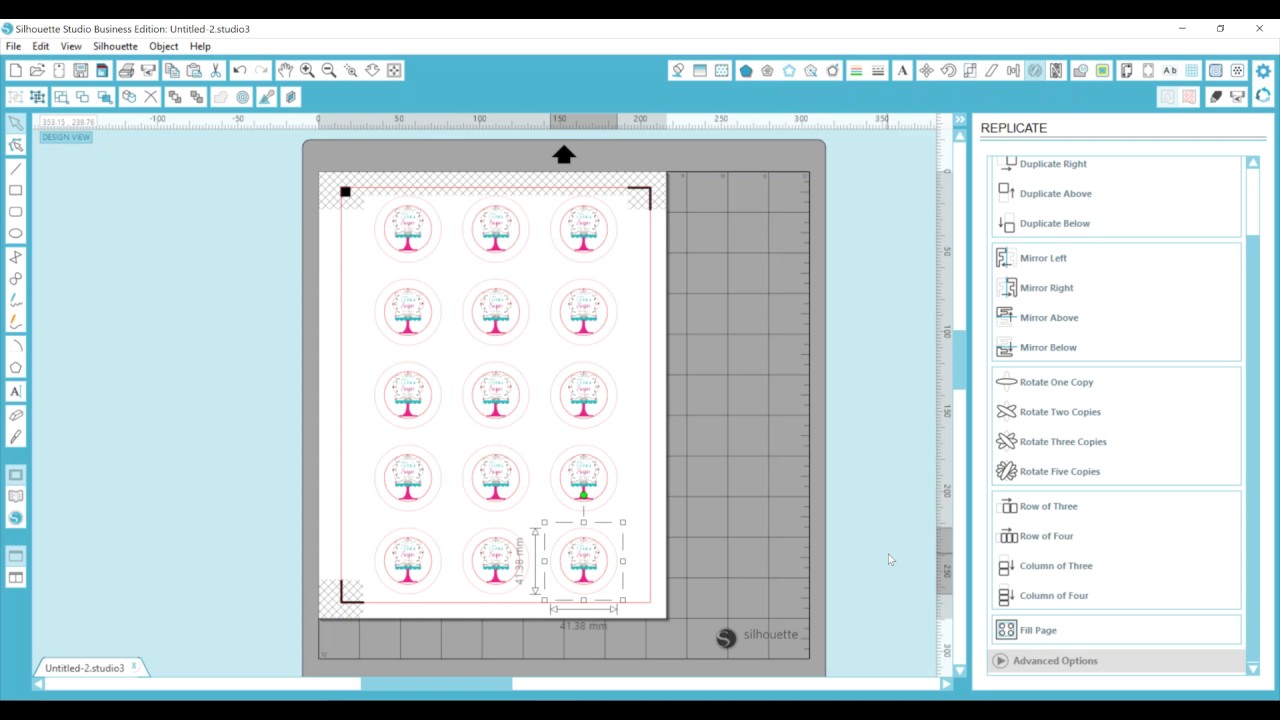 Silhouette Studio - Align & Replicate Tool