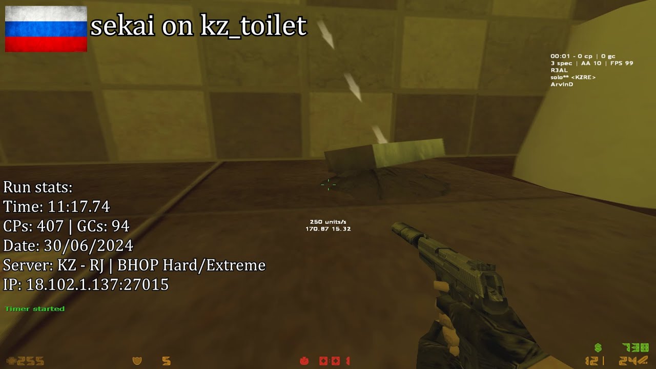 sekai on kz_toilet - Faster than KZ-Rush top 1