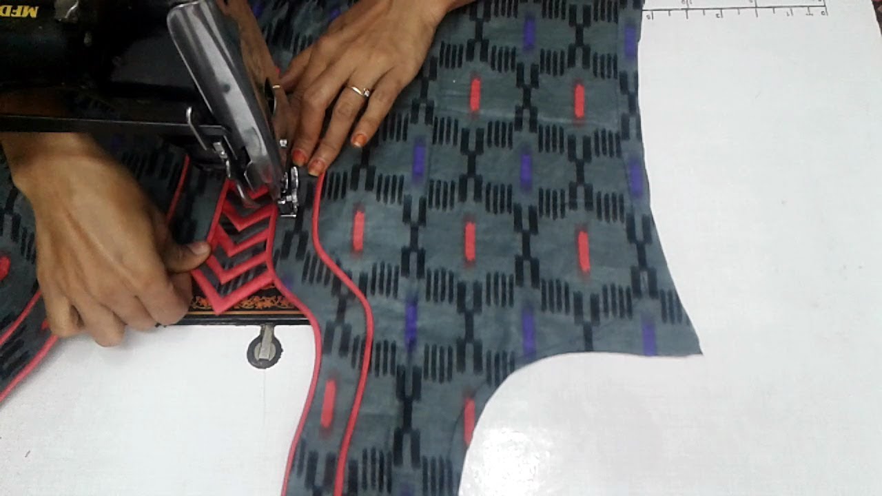 Simple and easy kurti neck design