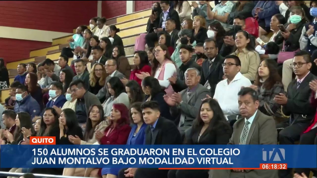 150 Alumnos se graduaron de la modalidad virtual del Colegio Juan Montalvo