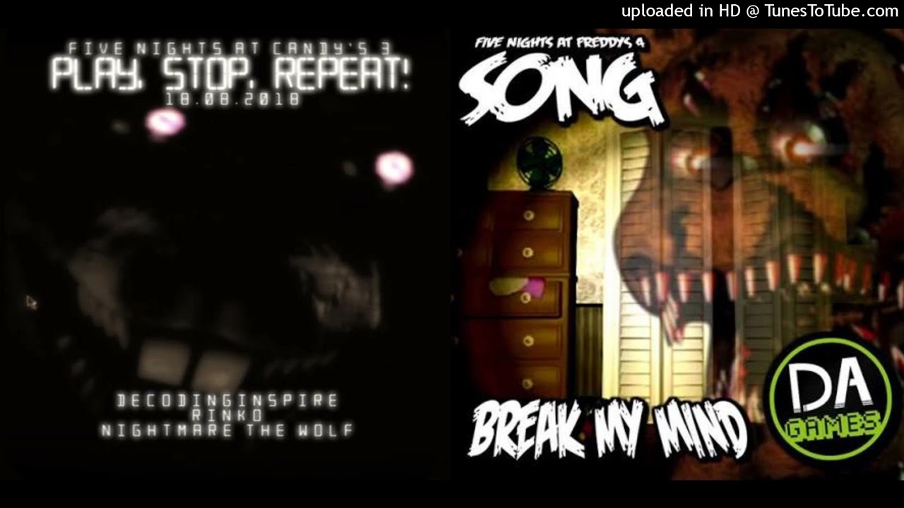Fnaf x Fnac Mashup| Play Break My mind and Repeat - DAGames x Decodinginspire
