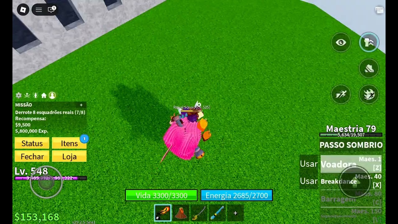 Jogando blox fruits parte 2
