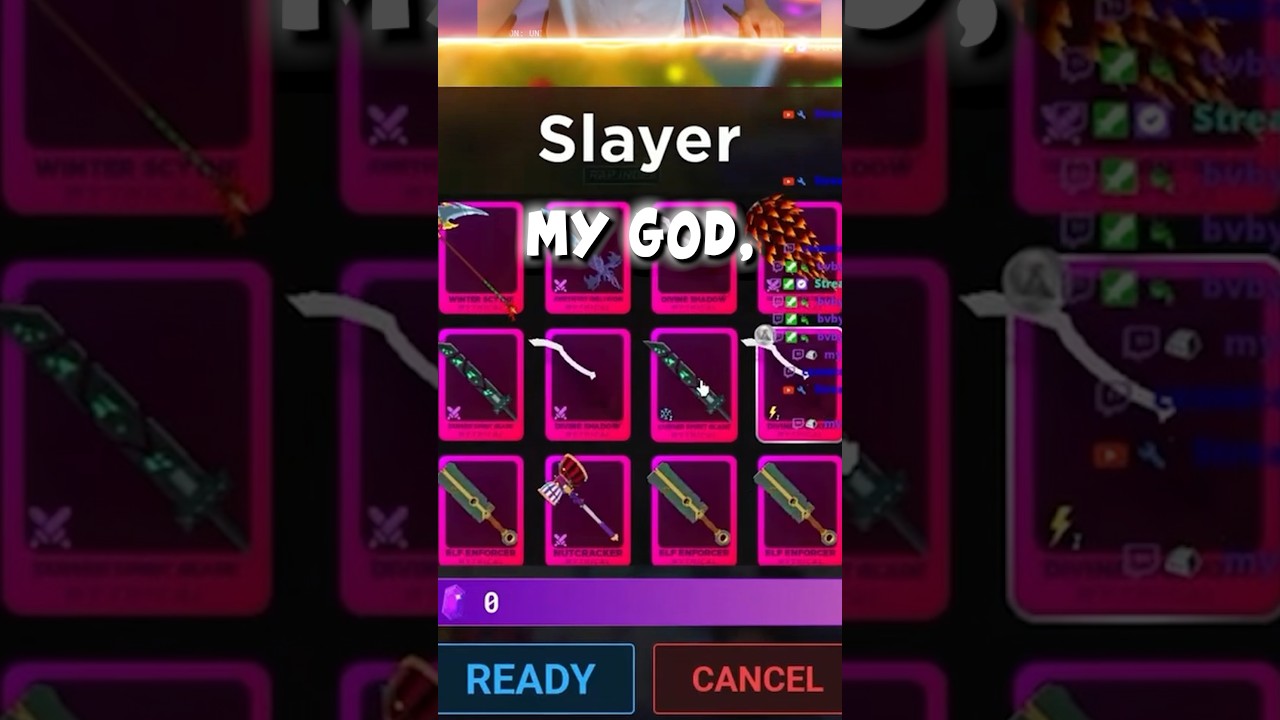 I Collected Every Mythical Blade In Roblox Death Ball