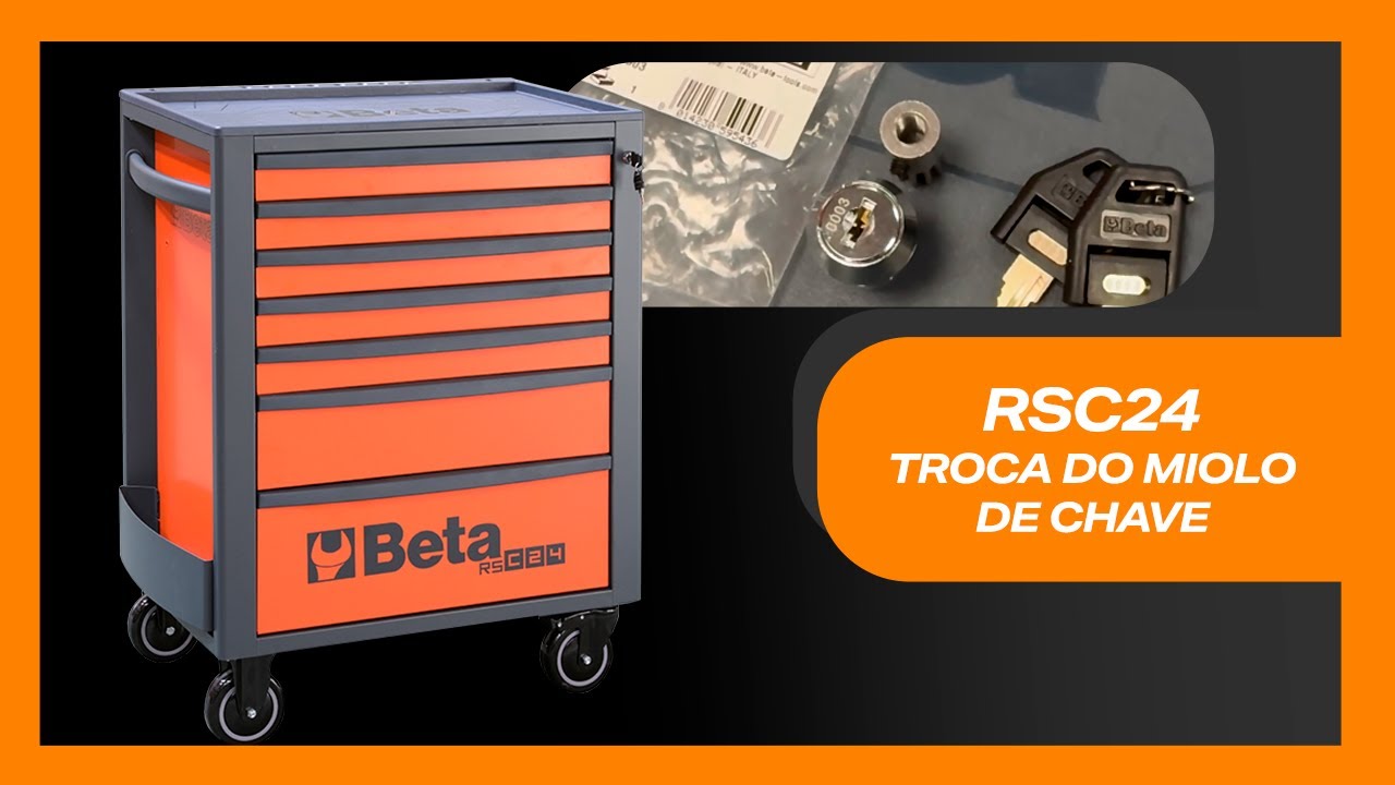 Como trocar o miolo da chave do carro para ferramentas Beta RSC24?
