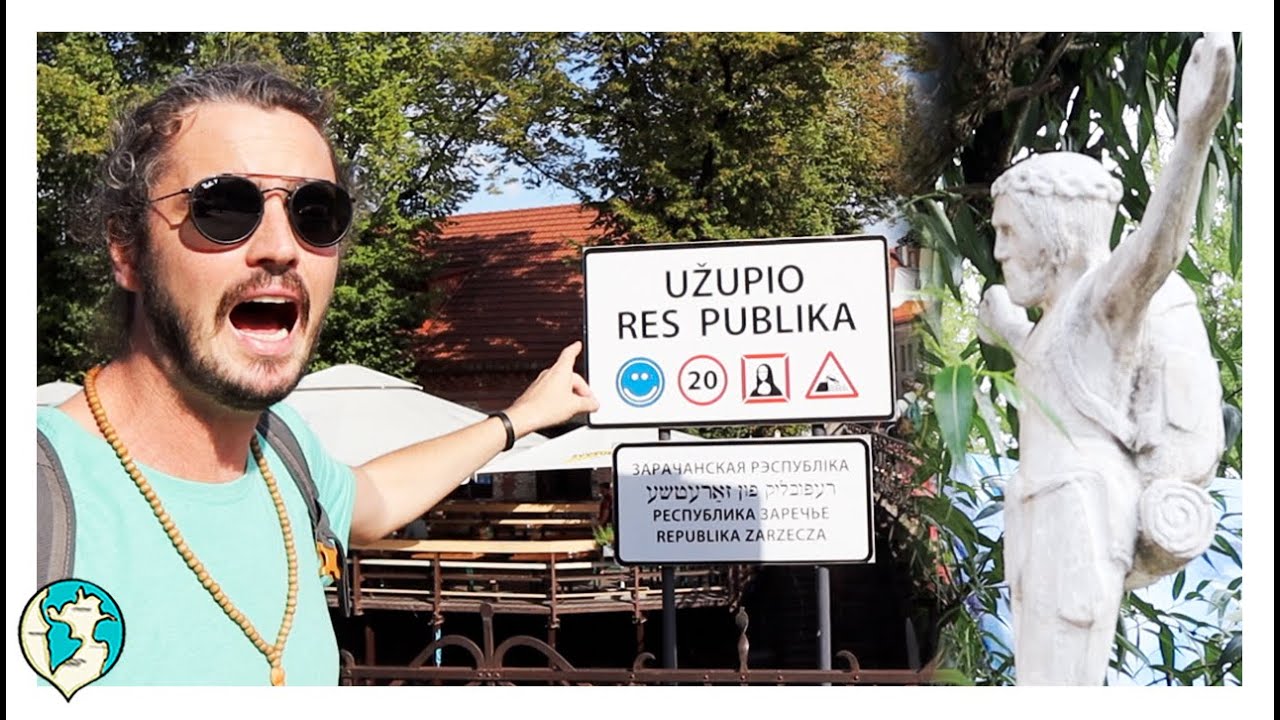 🇱🇹 AQUI ACREDITAM que JESUS era MOCHILEIRO | UZUPIS, LITHUANIA