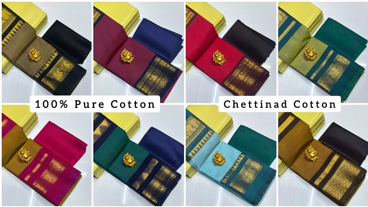 WhatsApp for Order: 9655430091 ♻️ Chettinad Pure Cotton Saree ♻️ Saree without blouse 680+S #cod