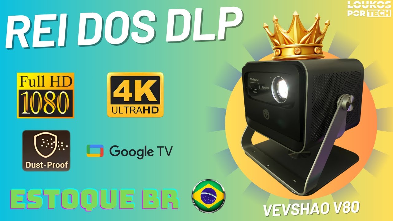 👑REI DO CUSTO BENEFÍCIO DLP 2025 - PROJETOR VEVSHAO V80