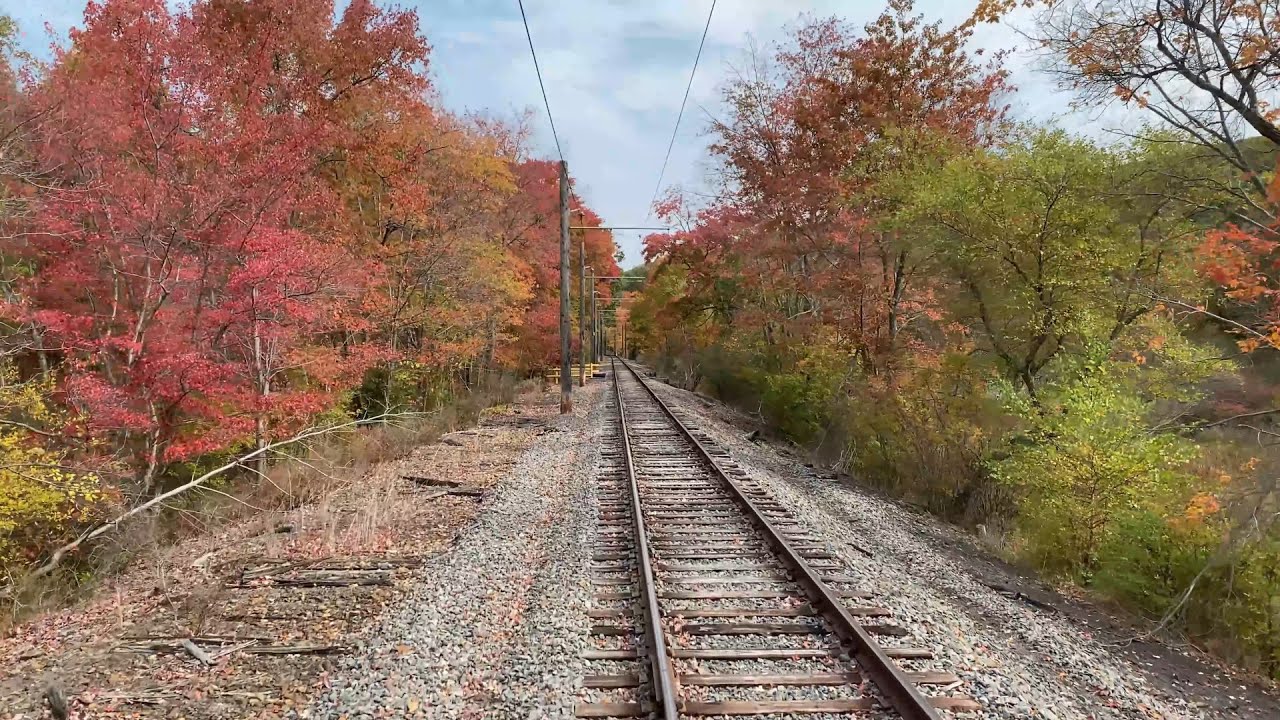 Electric City Trolley Museum PSTC Interurban Car #76 Round Trip Ride Operator POV (10/11/20)